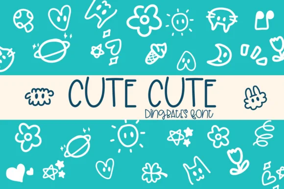 Cute Cute by Sirinart — Dingbats Font