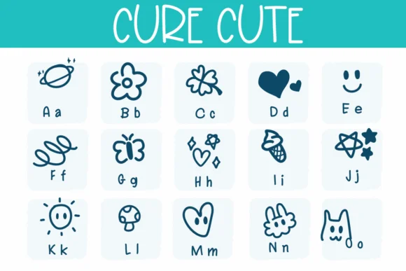 Cute Cute by Sirinart — Dingbats Font — thumbnail 2
