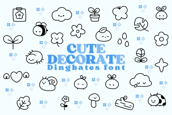 Cute Decorate by Chonada — Dingbats Font