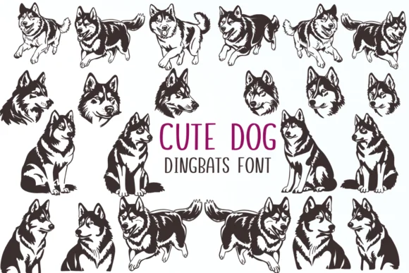 Cute Dog by Nongyao — Dingbats Font