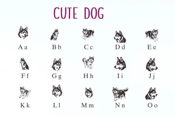 Cute Dog by Nongyao — Dingbats Font — thumbnail 2