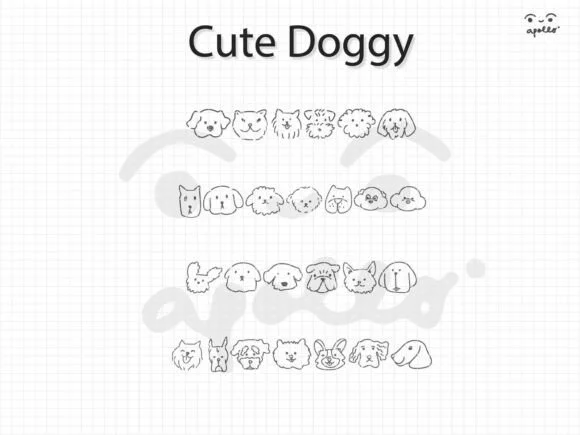 Cute Doggy by Apollo no.64 — Dingbats Font — thumbnail 2