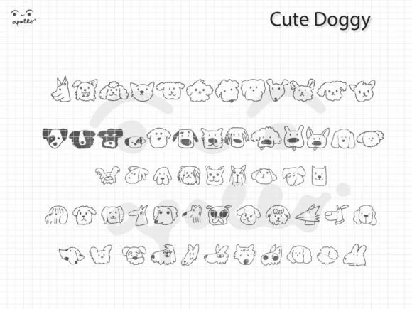Cute Doggy by Apollo no.64 — Dingbats Font — thumbnail 3