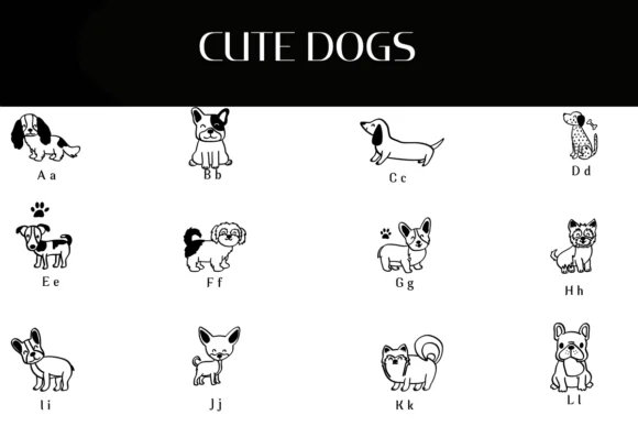Cute Dogs by Heartcraft Atelier — Dingbats Font — thumbnail 2