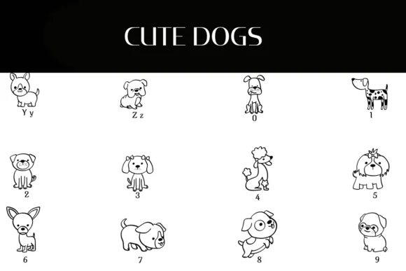Cute Dogs by Heartcraft Atelier — Dingbats Font — thumbnail 4