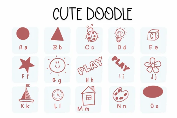 Cute Doodle by Sirinart — Dingbats Font — thumbnail 2