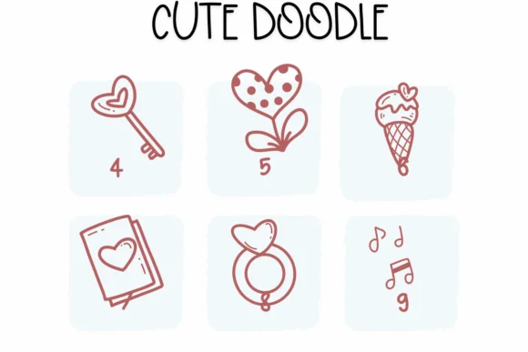 Cute Doodle by Sirinart — Dingbats Font — thumbnail 4