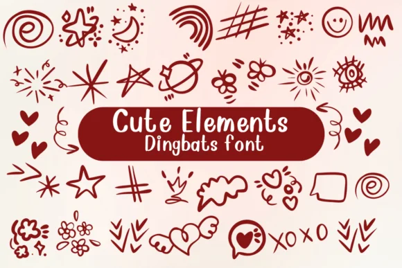 Cute Elements by Nongyao — Dingbats Font