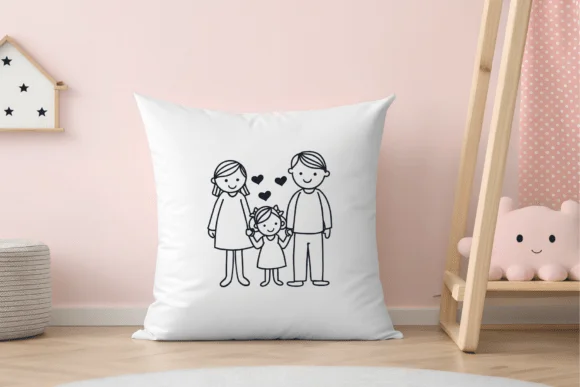 Cute Family Doodles by Pui Art — Dingbats Font — thumbnail 3
