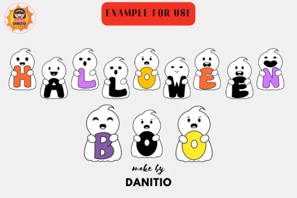 Cute Ghost Version 2 by danita.kukkai — Dingbats Font — thumbnail 4