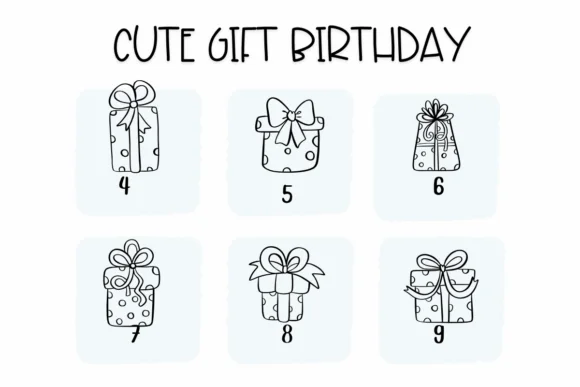 Cute Gift Birthday by Sirinart — Dingbats Font — thumbnail 4
