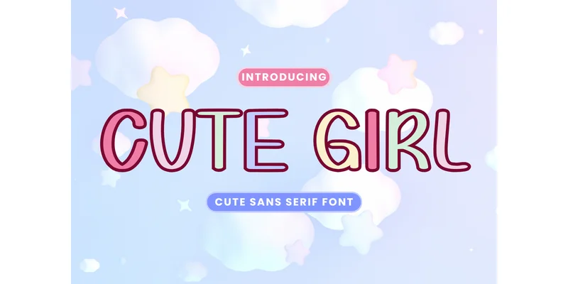 Cute Girl Font by Letterayu — Sans Serif Font