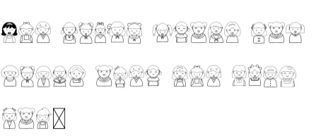 Cute Girls by danita.kukkai — Dingbats Font — thumbnail 6
