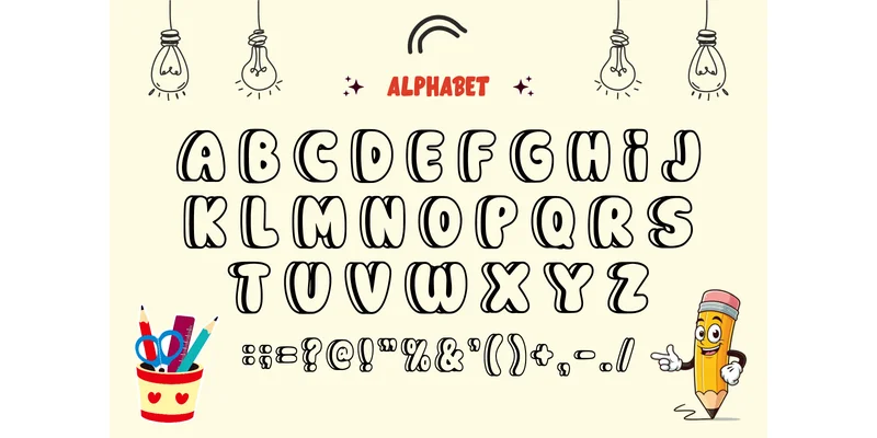 Cute Girly Font by anamalmusyaffaCreative by anamalmusyaffaCreative — Display Font — thumbnail 4