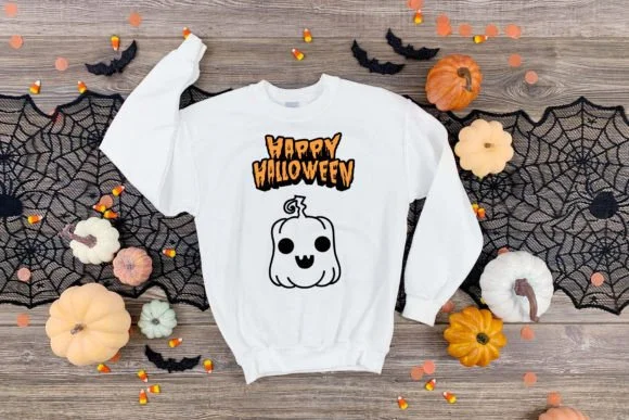 Cute Halloween Pumpkin by Pui Art — Dingbats Font — thumbnail 6