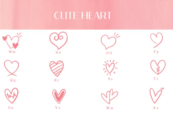 Cute Heart by Heartcraft Atelier — Dingbats Font — thumbnail 3
