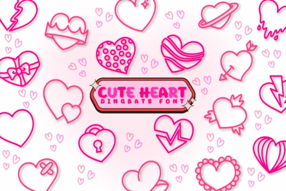 Cute Heart by Chonada — Dingbats Font