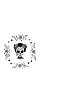 Cute La Catrina Sugar Skull by MOMAT THIRTYONE — Dingbats Font — thumbnail 3