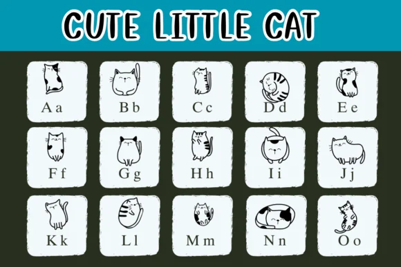 Cute Little Cat by Nongyao — Dingbats Font — thumbnail 2