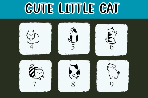 Cute Little Cat by Nongyao — Dingbats Font — thumbnail 4