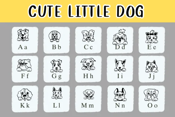 Cute Little Dog by Nongyao — Dingbats Font — thumbnail 2