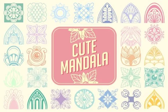 Cute Mandala by onoborgol — Dingbats Font