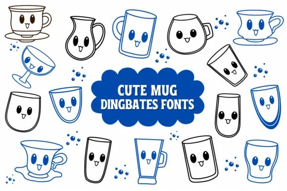 Cute Mug by Natchuta — Dingbats Font