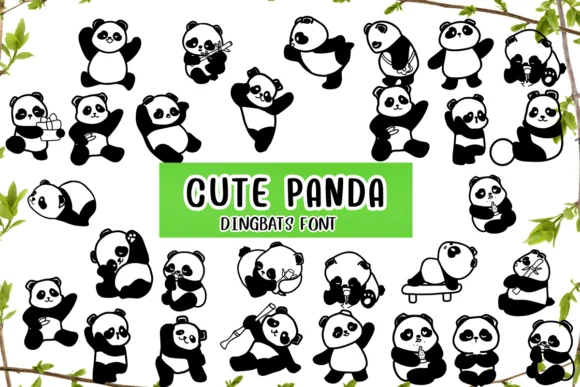 Cute Panda by Nongyao — Dingbats Font
