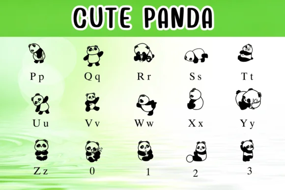 Cute Panda by Nongyao — Dingbats Font — thumbnail 3