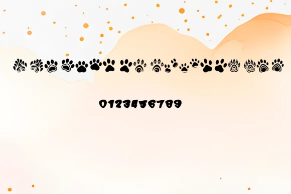 Cute Paws by MOMAT THIRTYONE — Dingbats Font — thumbnail 3