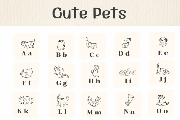 Cute Pets by Ketsarin — Dingbats Font — thumbnail 2