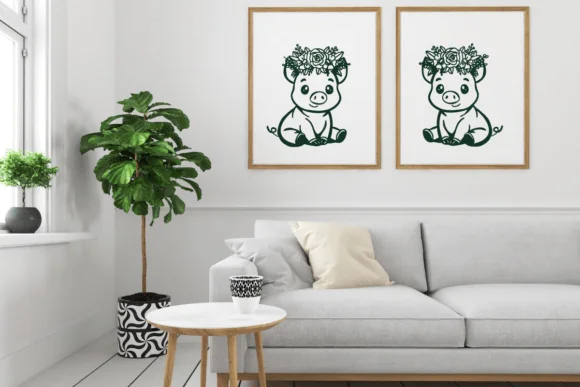 Cute Pig by Nongyao — Dingbats Font — thumbnail 5