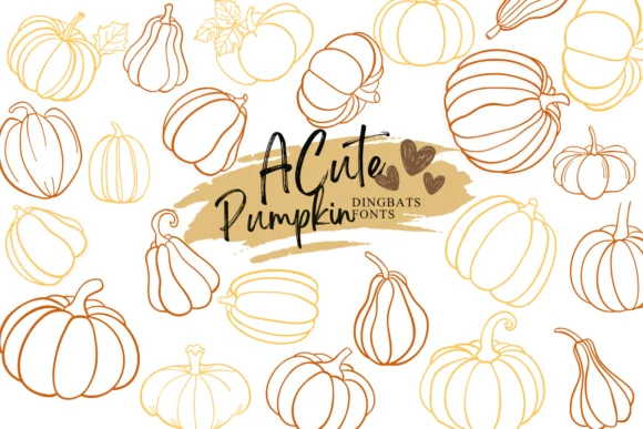 Cute Pumpkin by Suphitchaya — Dingbats Font