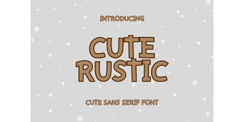 Cute Rustic Font by SiapGraph — Sans Serif Font