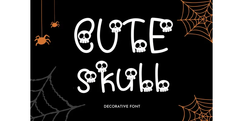 Cute Skull Font by Cutie Kate Studio by Cutie Kate Studio — Decorative Font