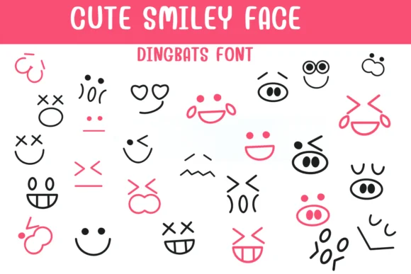 Cute Smile Face by Sontaya — Dingbats Font