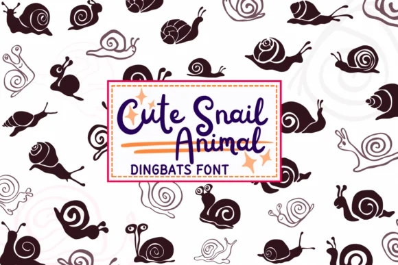 Cute Snail Animal by PraewDesigns — Dingbats Font