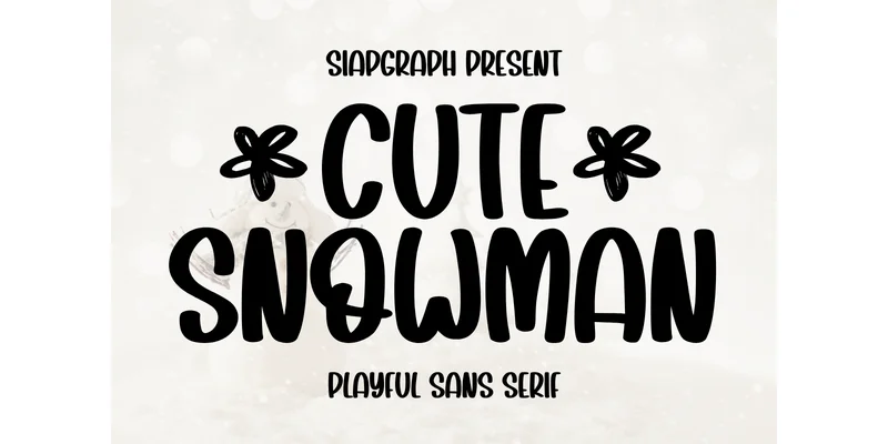 Cute Snowman Font by SiapGraph — Sans Serif Font