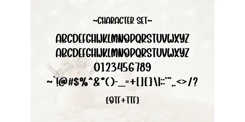 Cute Snowman Font by SiapGraph — Sans Serif Font — thumbnail 3