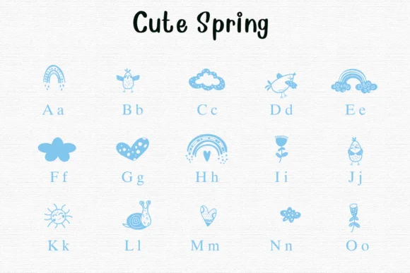 Cute Spring by Nongyao — Dingbats Font — thumbnail 2