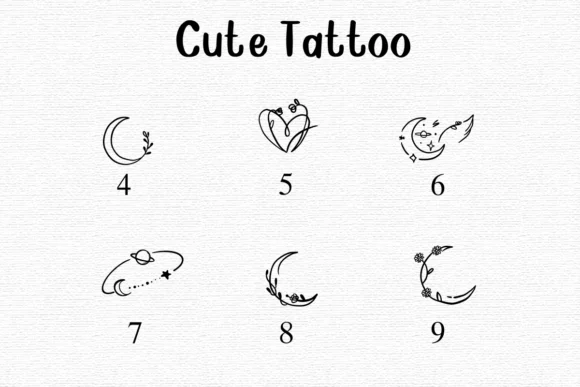 Cute Tattoo by Nongyao — Dingbats Font — thumbnail 4