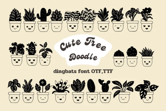 Cute Tree by Nun Sukhwan — Dingbats Font