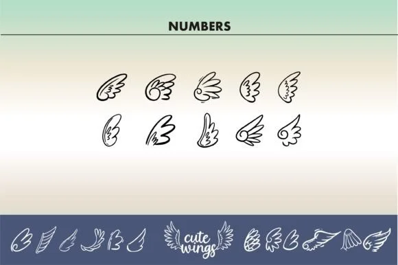 Cute Wings by BK Creative Designs — Dingbats Font — thumbnail 4