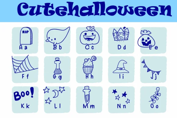 Cutehalloween by Sirinart — Dingbats Font — thumbnail 2