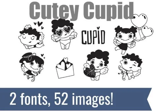 Cutey Cupid by Illustration Ink — Dingbats Font