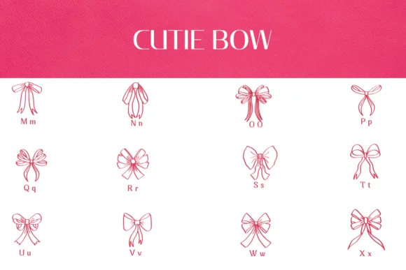 Cutie Bow by Heartcraft Atelier — Dingbats Font — thumbnail 3
