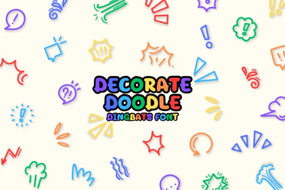 Dacorate Doodle by Chonada — Dingbats Font
