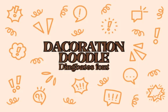 Dacoration Doodle by Chonada — Dingbats Font
