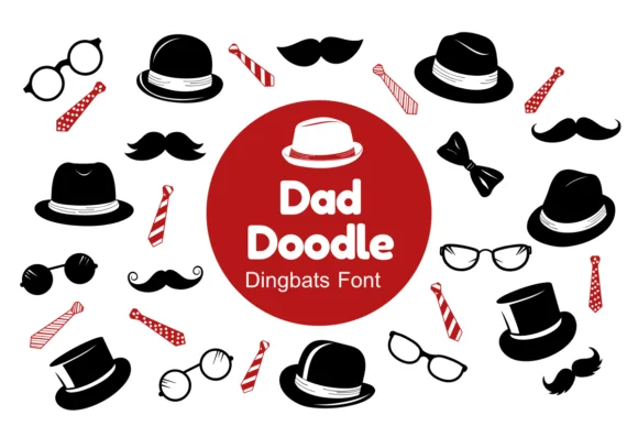 Dad Doodle by Nun Sukhwan — Dingbats Font