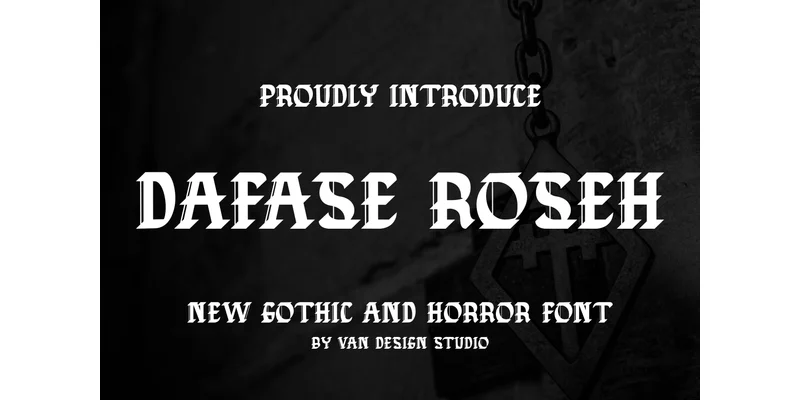 Dafase Roseh Font by vandesignstd by vandesignstd — Blackletter Font
